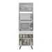 Paneleiro 2 Portas para Forno e Microondas Veneza Multimóveis MP3679.964 Branco/Preto