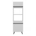 Paneleiro 2 Portas para Forno e Microondas Veneza Multimóveis MP3679.964 Branco/Preto