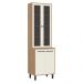 Paneleiro Cristaleira 65cm com Vidros e 4 Portas Havana Multimóveis CR20312 Rovere/Champanhe