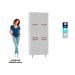 Paneleiro Duplo de Aço 80cm Regina Multimóveis CR6131 Branco