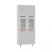 Paneleiro Duplo de Aço 80cm Regina Multimóveis Glass CR6132 Branco