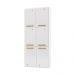 Paneleiro Duplo para Cozinha de Aço com 6 Portas 70cm Multimóveis CR20363 Branco