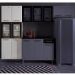 Paneleiro Duplo para Cozinha de Aço com Vidros 6 Portas Multimóveis CR20364 Branco/Preto