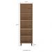 Paneleiro Torre Quente 65cm para Forno e Micro-ondas 4 Portas Havana Multimóveis CR20311 Rovere/Champanhe