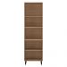 Paneleiro Torre Quente 65cm para Forno e Micro-ondas 4 Portas Havana Multimóveis CR20311 Rovere/Champanhe