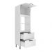 Paneleiro Torre Quente MDF para Forno/Micro-ondas 1 Porta 2 Gavetas 80cm Multimóveis CR20445 Branco