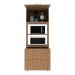 Paneleiro Torre Quente para Forno/Micro-ondas 1 Porta 2 Gavetas 80cm Multimóveis CR20443 Freijó