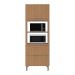 Paneleiro Torre Quente para Forno/Micro-ondas 1 Porta 2 Gavetas 80cm Multimóveis CR20443 Freijó