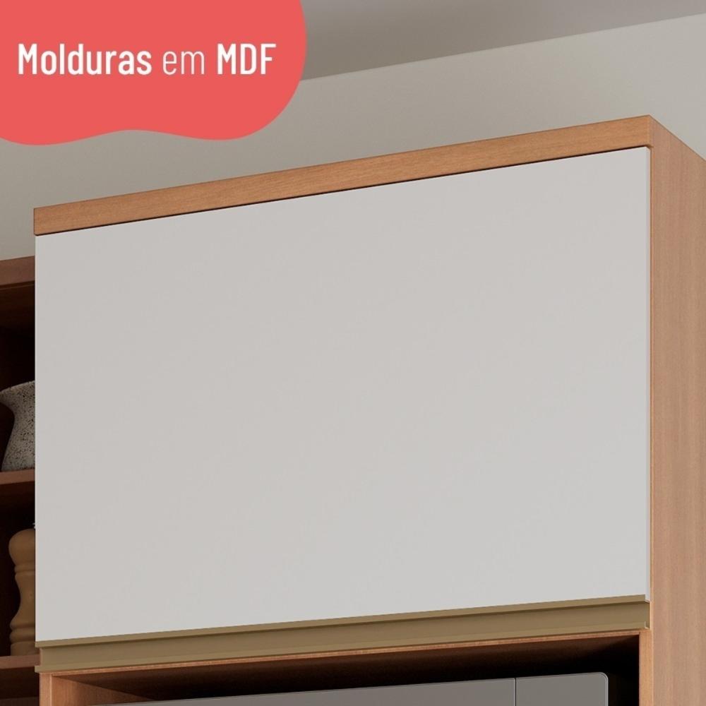 Paneleiro Torre Quente para Forno/Micro-ondas com 3 Portas Multimóveis CR20401 Freijó/Branco