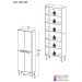 Paneleiro com 4 Portas Paris Multimóveis MP2185 Rustic/Branco