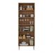 Paneleiro com 4 Portas Paris Multimóveis MP2185 Rustic/Branco