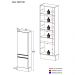Paneleiro com Rodapé 2 Portas Veneza GW Multimóveis MP2121 Branco