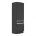 Paneleiro com Rodapé 2 Portas Veneza Multimóveis MP2119.898 Preto/Branco