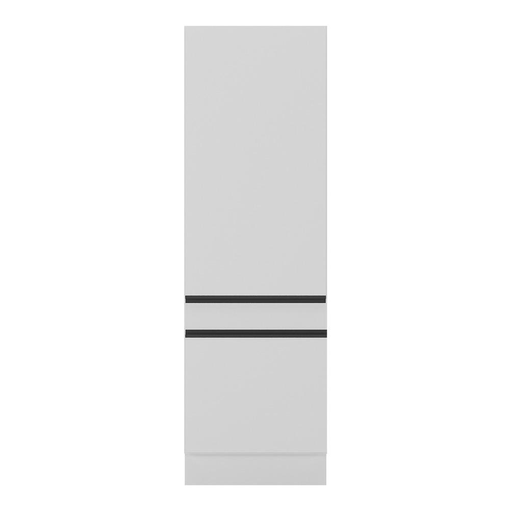 Paneleiro com Rodapé 2 Portas Veneza Multimóveis MP2119.964 Branco/Preto
