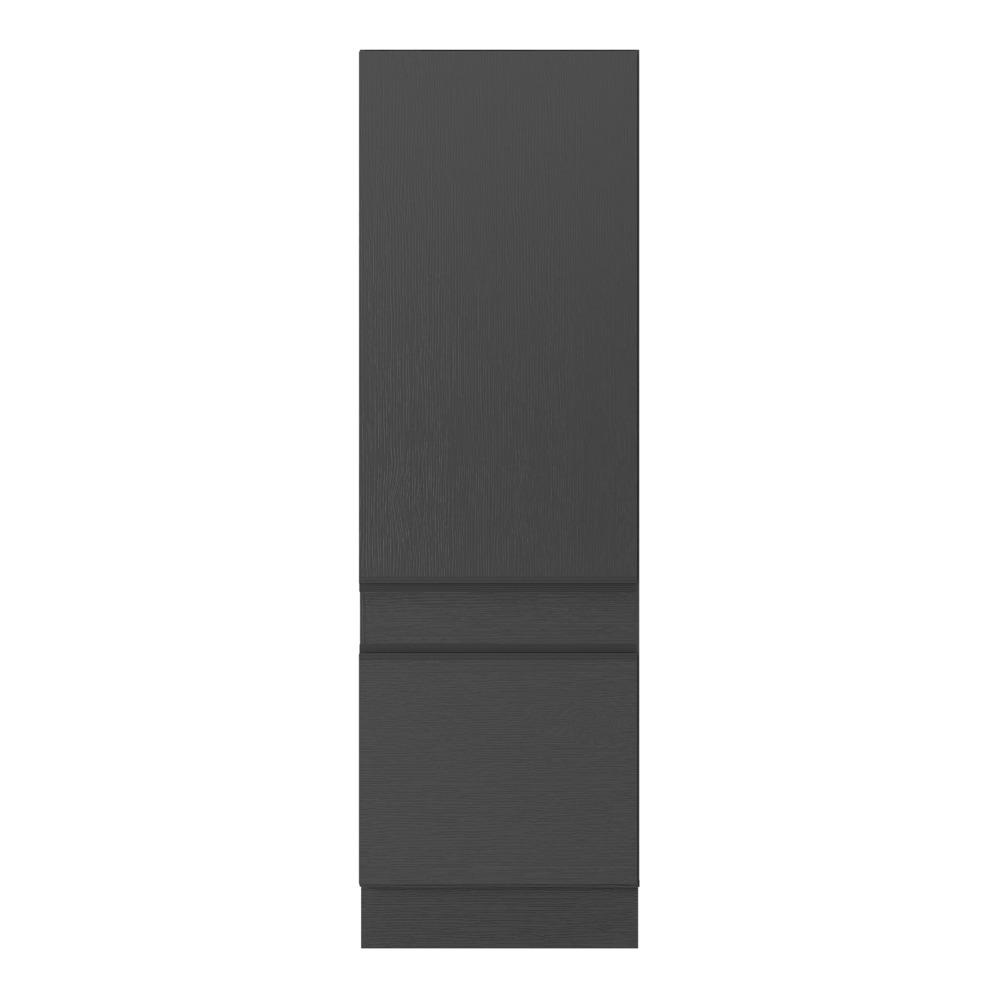 Paneleiro com Rodapé 2 Portas Veneza Multimóveis MP2121.895 Preto