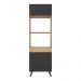 Paneleiro para Forno e Micro 2 Portas 62cm Lisboa Multimóveis MP2126 Rustic/Preto