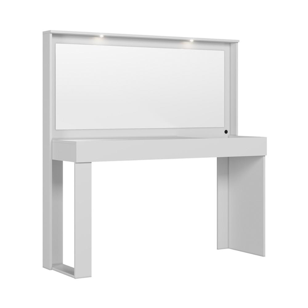Penteadeira Camarim com Espelho e Luzes LED 135,5cm Multimóveis CR35268 Branco