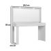 Penteadeira Camarim com Espelho e Luzes LED 135,5cm Multimóveis CR35268 Branco