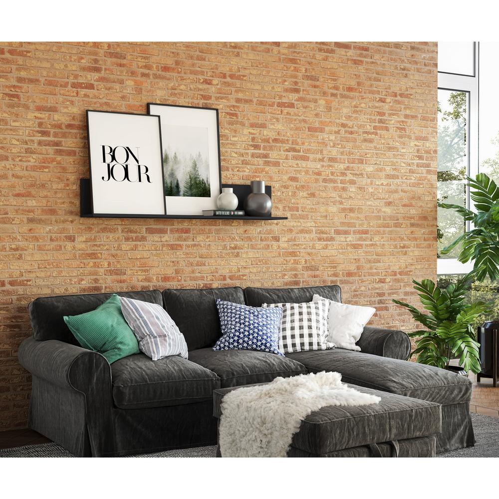 Prateleira Nicho Decorativo 175 cm Multimóveis Preta