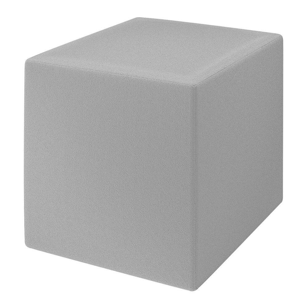 Puff Quadrado 33x41x33cm Multimóveis EX5000 Cinza