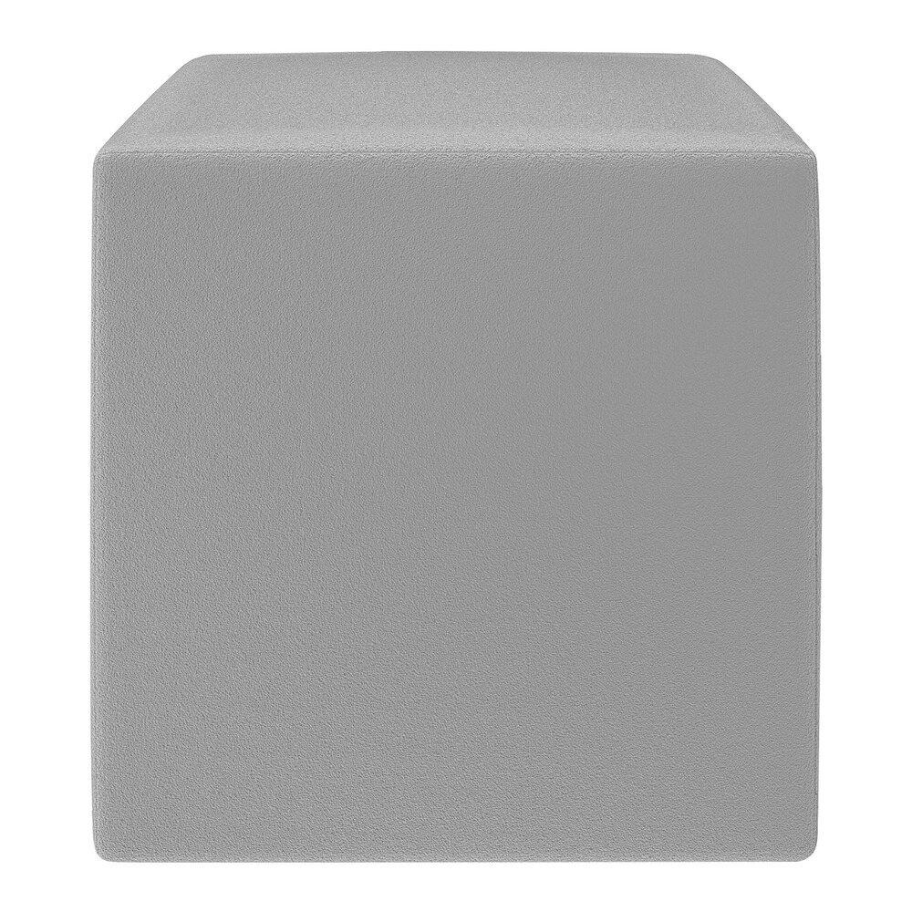 Puff Quadrado 33x41x33cm Multimóveis EX5000 Cinza
