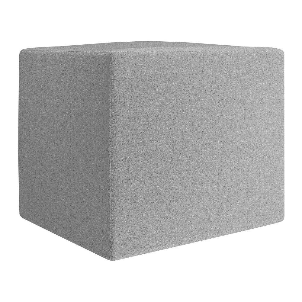 Puff Quadrado 33x41x33cm Multimóveis EX5000 Cinza
