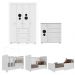 Quarto Completo Infantil com Colchão Incluso Multimóveis Pimpolho FG3571 Branco