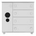 Quarto Completo com Berço 3x1 com Rodízios Multimóveis Pimpolho FG3011 Branco