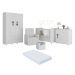 Quarto Completo com Colchão, Poltrona de Amamentação e Puff Pimpolho Multimóveis MP4109 Branco