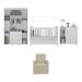 Quarto Completo com Poltrona de Amamentação Pimpolho Multimóveis MP4067 Branco/Bege