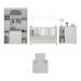 Quarto Completo com Poltrona de Amamentação Pimpolho Multimóveis MP4073 Branco