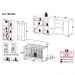Quarto Infantil Completo Algodão Doce Multimóveis MP4252 Branco/Azul