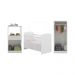 Quarto Infantil Completo Berço com Colchão Incluso Guarda-Roupa e Cômoda Multimóveis MP4359 Branco