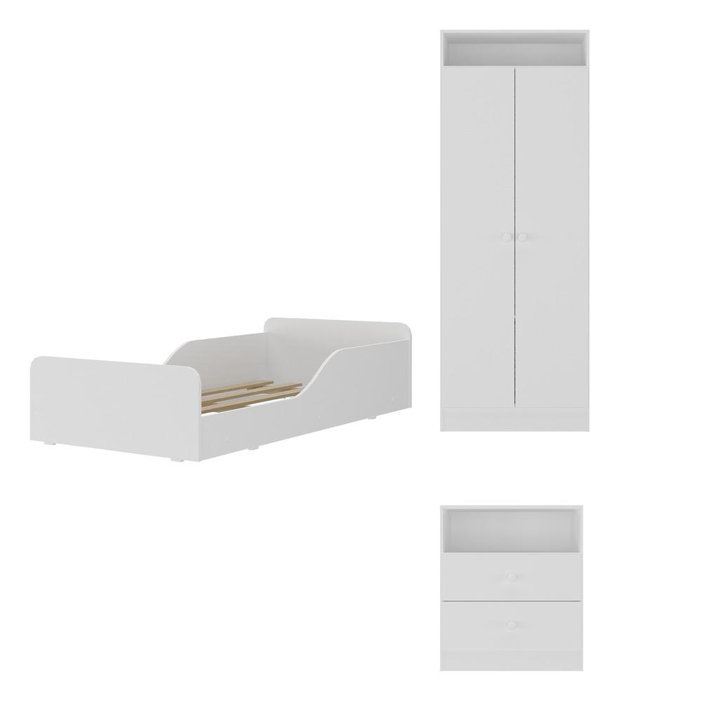 Quarto Infantil Completo Com Colchão Incluso Liz Multimóveis Branco