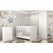 Quarto Infantil Completo João e Maria com berço 4 em 1 + colchão Multimóveis + Roupeiro e cômoda Bco