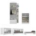 Quarto Infantil Completo com Berço 3 em 1 com Colchão Incluso Multimóveis MP4354 Branco/Colorido