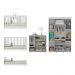 Quarto Infantil Completo com Berço 3 em 1 para Colchão 130x60cm Multimóveis MP4383 Branco