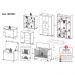 Quarto Infantil Completo com Berço Americano 3 em 1 com Colchão Incluso Multimóveis MP4361 Branco