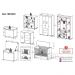 Quarto Infantil Completo com Berço Americano 3 em 1 para Colchão 130x70cm Multimóveis MP4345 Branco