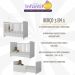 Quarto Infantil Completo com Berço Americano 3 em 1 para Colchão 130x70cm Multimóveis MP4345 Branco