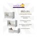 Quarto Infantil Completo com Berço Americano 3 em 1 para Colchão 130x70cm Multimóveis MP4360 Branco