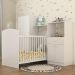 Quarto Infantil Completo com Berço e Armários Gominha Multimóveis BB2869 Branco