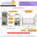 Quarto Infantil Completo com Berço e Armários Gominha Multimóveis BB2869 Branco