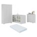 Quarto Infantil Completo com Colchão Incluso Algodão Doce Multimóveis MP4253 Branco