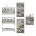 Quarto Infantil Completo com Colchão Incluso Algodão Doce Multimóveis MP4253 Branco