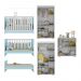 Quarto Infantil Completo com Colchão Incluso Algodão Doce Multimóveis MP4253 Branco/Azul