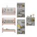 Quarto Infantil Completo com Colchão Incluso Algodão Doce Multimóveis MP4253 Branco/Rosa