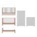 Quarto Infantil Completo com Colchão Incluso Algodão Doce Multimóveis MP4253 Branco/Rosa