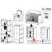 Quarto Infantil Completo com Poltrona de Amamentação Multimóveis MP4068 Branco/Bege