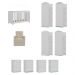 Quarto Infantil Completo com Poltrona de Amamentação Multimóveis MP4068 Branco/Bege